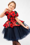 Платье нарядное для девочки SP2010 (Красный) - Модно-Трикотаж
