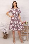 Платье 20616 (Цветы) - Модно-Трикотаж