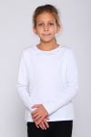 Джемпер Олеся длинный рукав детский (Белый) - Модно-Трикотаж