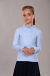 Блузка для девочки Ариэль Арт. 13265 (Светло-голубой) - Модно-Трикотаж