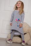 Платье 24302 детское (Серый меланж) - Модно-Трикотаж