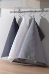 Набор вафельных полотенец в подарочной упаковке (Графит, белый, серый) - Модно-Трикотаж
