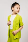 Рубашка для девочки 0610 (Салатовый) - Модно-Трикотаж