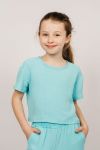Блузка для девочки 05113 (Голубой) - Модно-Трикотаж